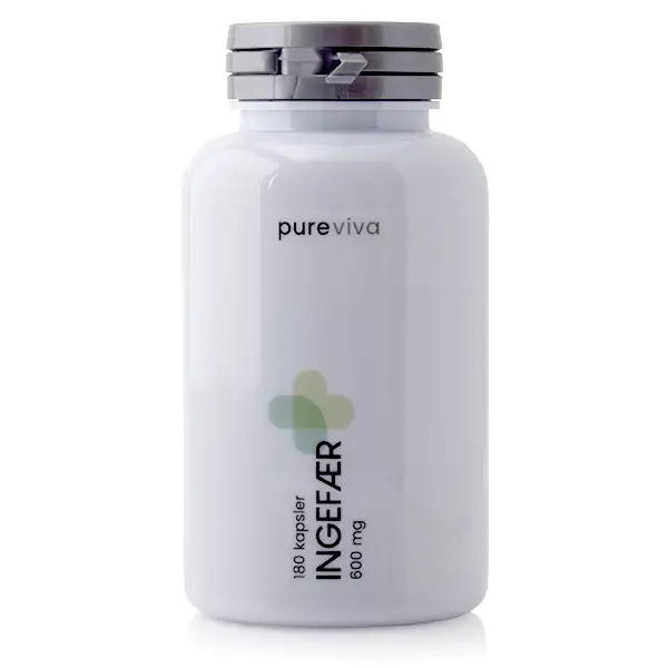 Pureviva Ingefær (600 mg) (180 kap)
