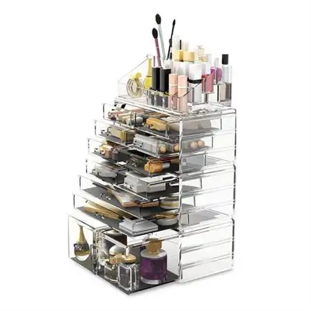 UNIQ XXL Organizer med 12 skuffer og 16 rum -Transparent