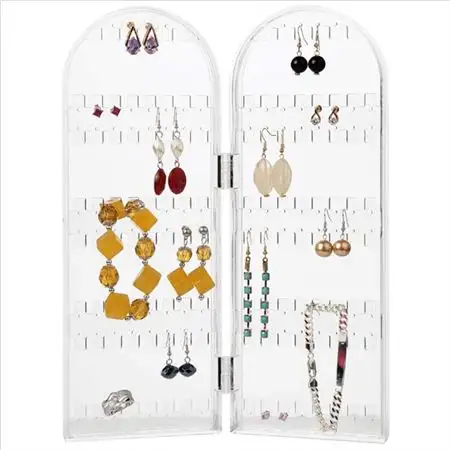 UNIQ Foldbart smykkestativ til øreringe & halskæder - 2 sider