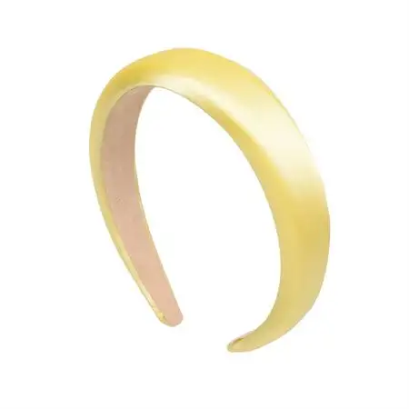 SOHO Satin hårbøjle - Lemon