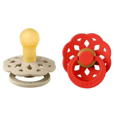 BIBS Boheme size 2 vanilla/candy apple