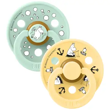 BIBS x Moomin Colour size 2 nordic mint/pale butter mix