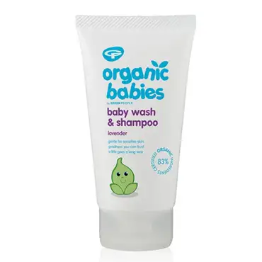 Green People organic babies baby wash and shampoo lavender