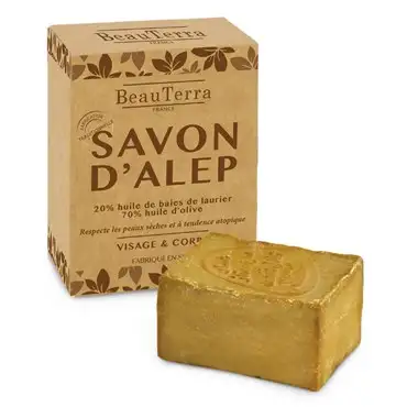 Beau Terra Traditional Aleppo Soap Bar Fragrance-free
