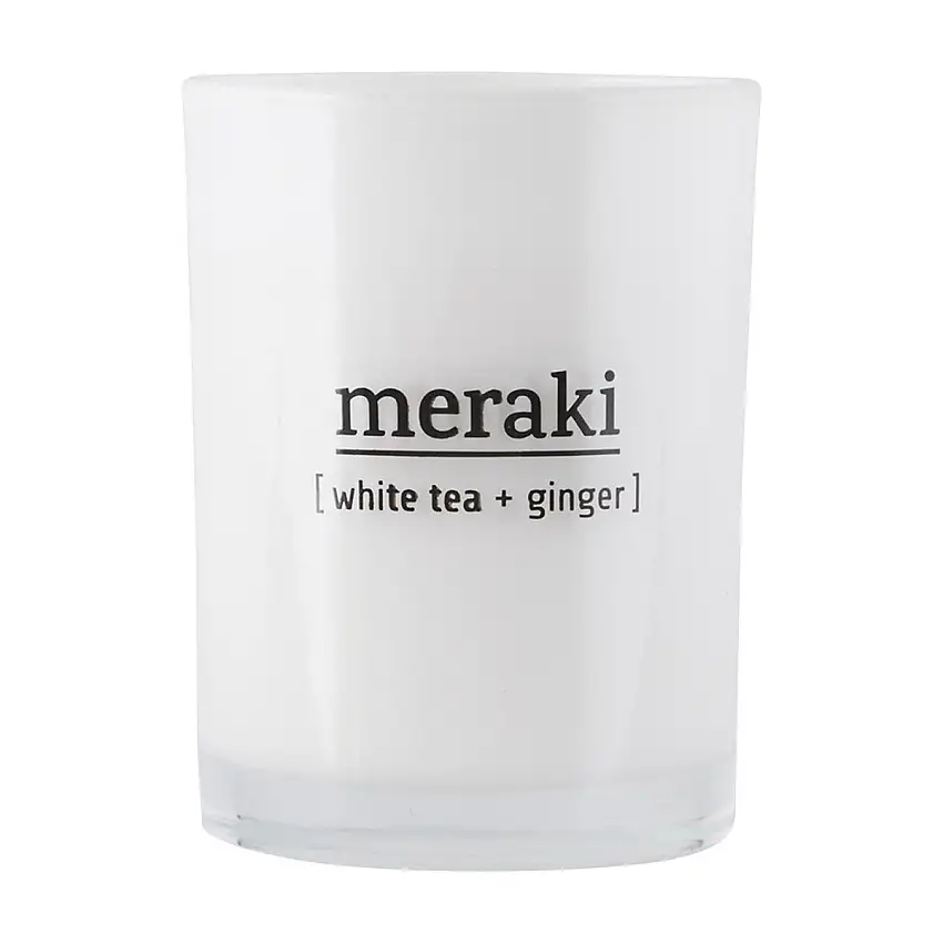 Meraki Scented Candle White Tea & Ginger (8x10,5 cm)