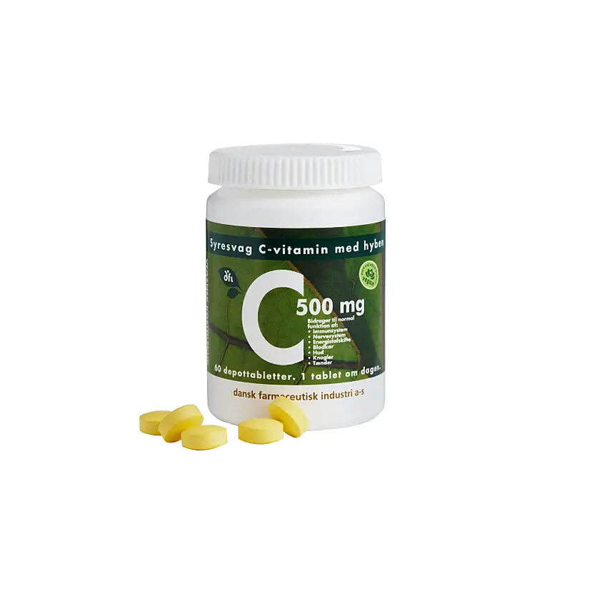 Grønne vitaminer C500 m/Hyben 60 stk