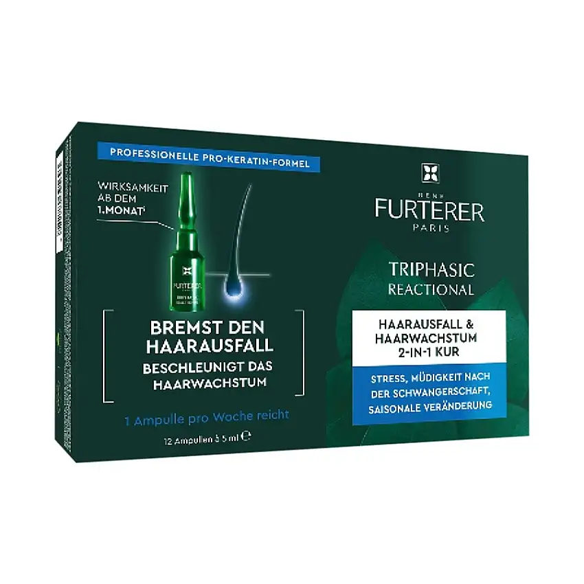 René Furterer Triphasic Reactional kur ved midlertidig hårtab 12 x 5 ml