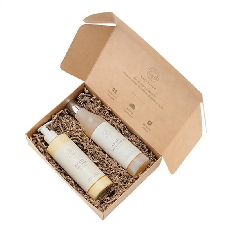 Naturfarm Gaveæske m. Amber Body Lotion + Shower Gel (1 stk)