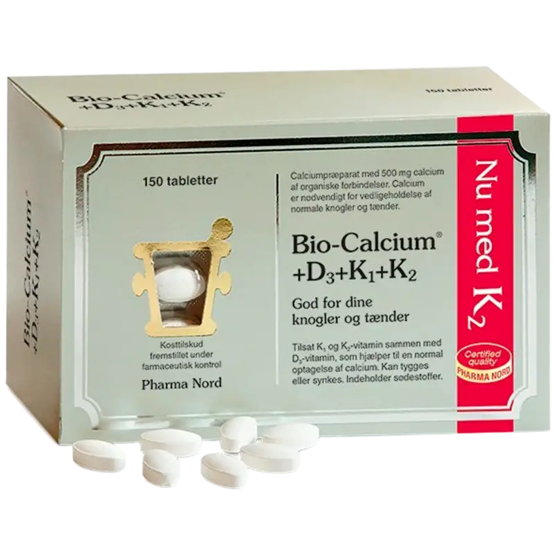 Pharma Nord Bio-Calcium D3 K (150 tabletter)