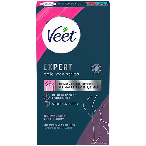 Veet Wax Strips Legs Normal Skin (40 stk)