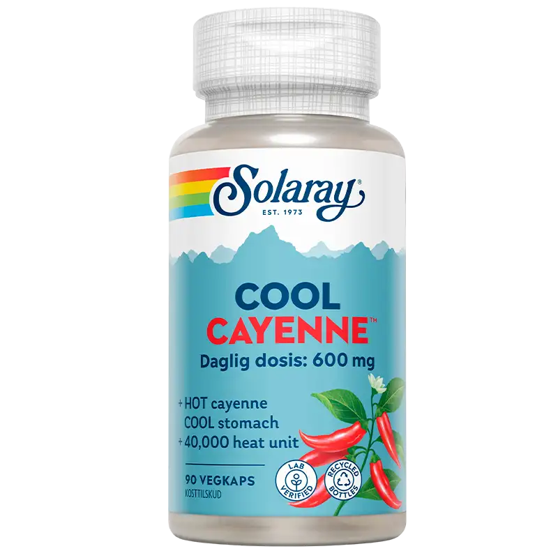 Solaray Cool Cayenne (90 kapsler)
