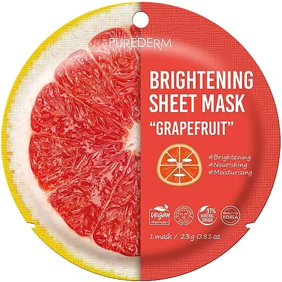 Grapefrugtlysende arkmaske 25040100