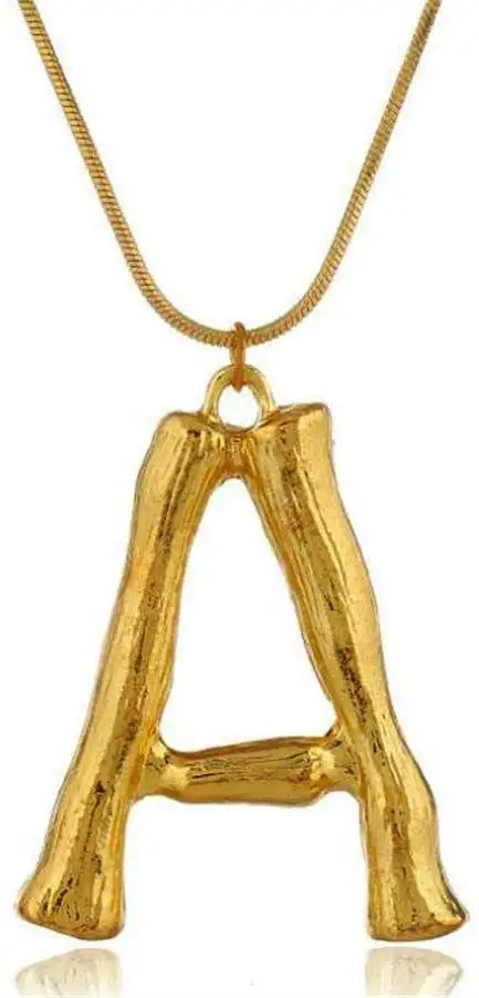 Bogstavs halskæde - Bamboo fl. varianter (U)