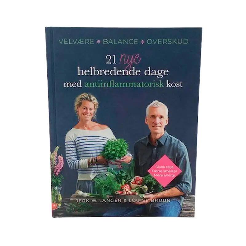 21 nye helbredende dage med antiinflammatorisk kost BOG Forf. Bruun & Langer