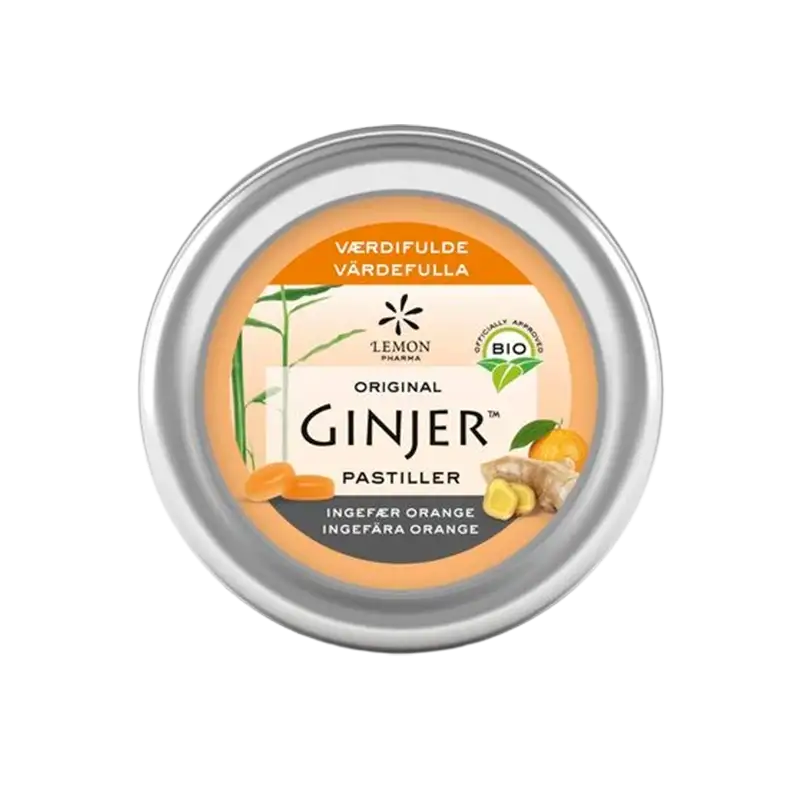 GINJER® Ingefær ORANGE Pastiller  Ø