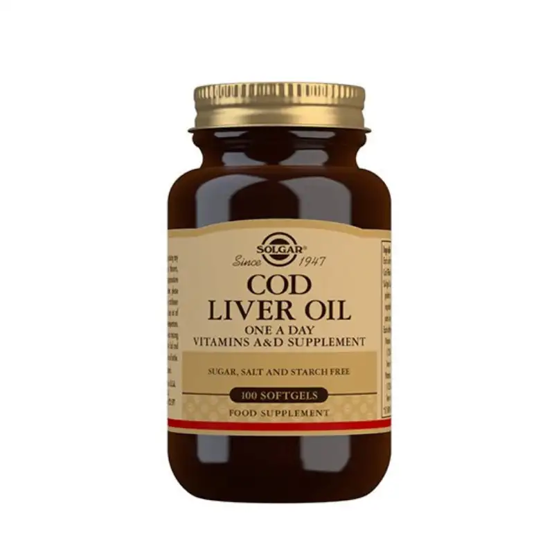 Solgar - COD Liver Oil (Torskelevertran norsk) 100 kapsler