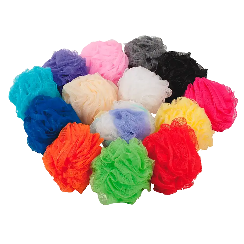 Peeling svamp i tyl, ass. farver 1 Stk