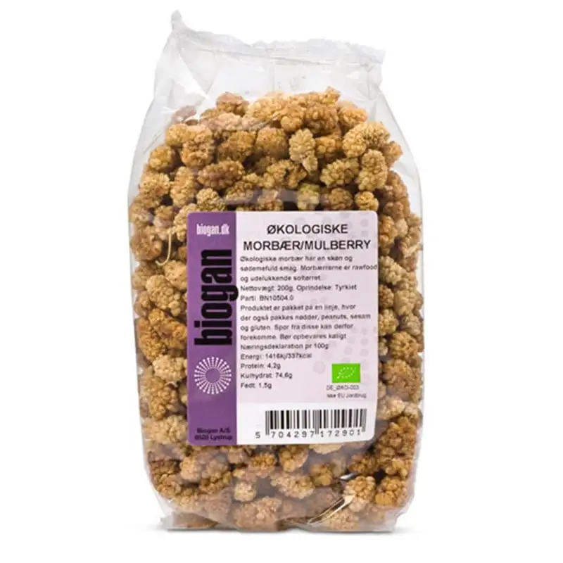 Biogan Morbær rawfood Ø (200 gr)