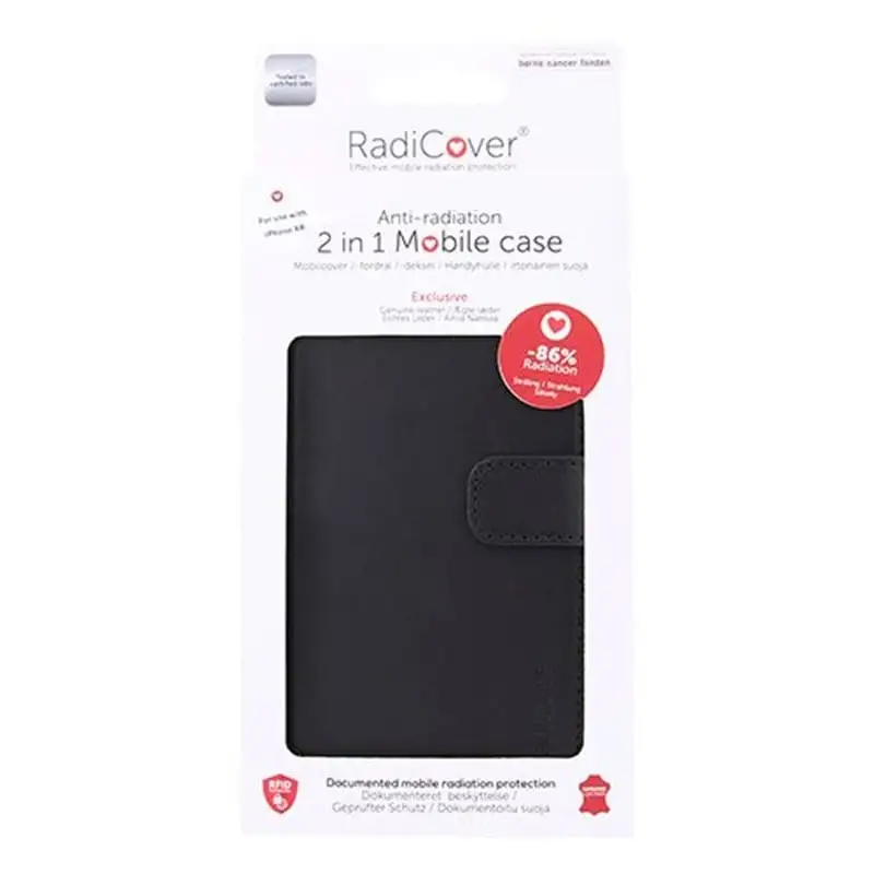 RadiCover Mobilcover 2in1 iPhone XR sort Exclusive læder (1 stk)
