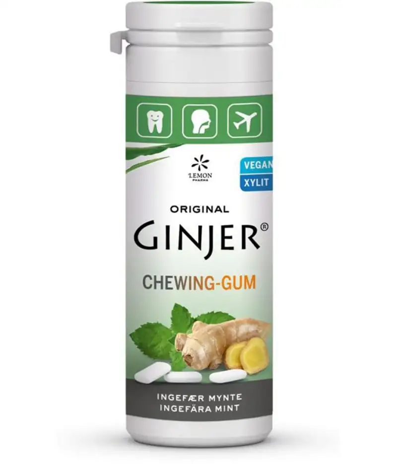 GINJER® Ingefær MYNTE Tyggegummi (30 g.)