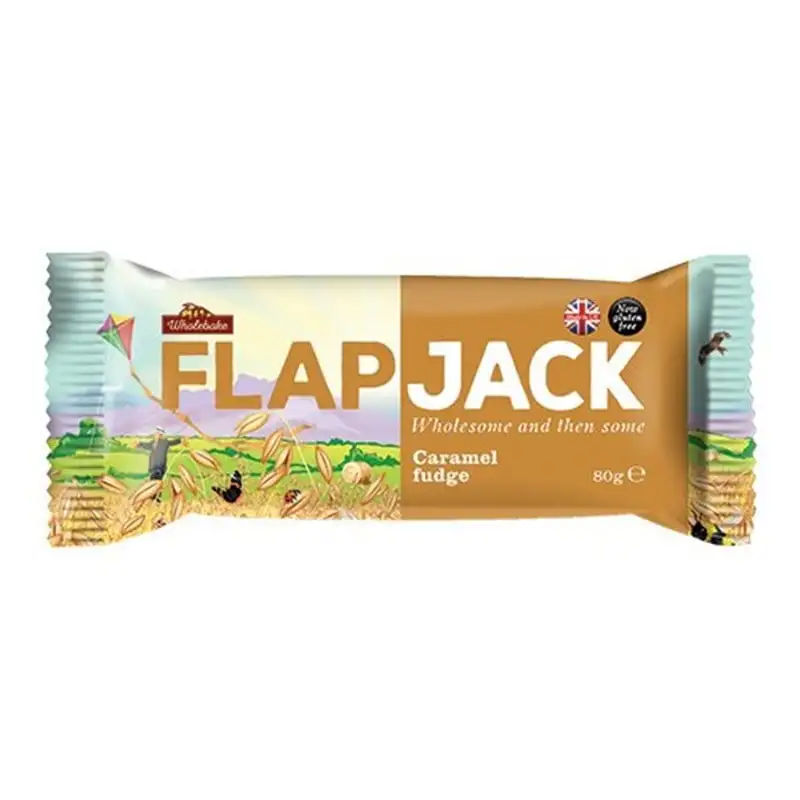 Flapjack m. karamel Wholebake (80 g)
