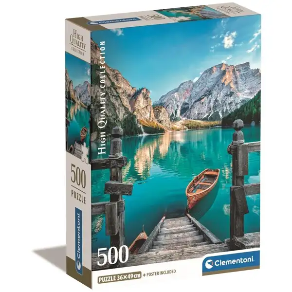 Puslespil 500 Brikker CB Braies Lake