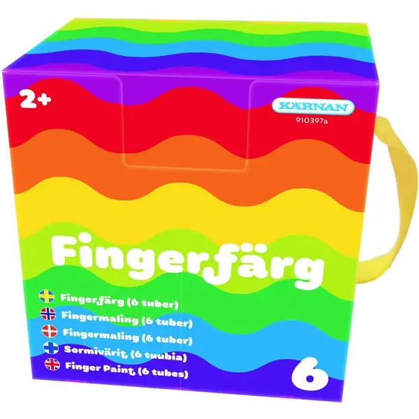Fingerfarve 6-pak