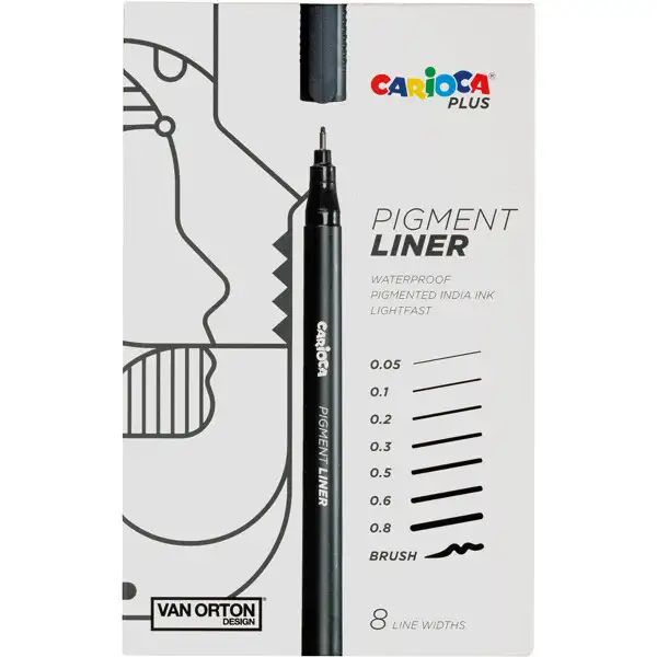 Carioca Plus Pigmentliner 8-Pak