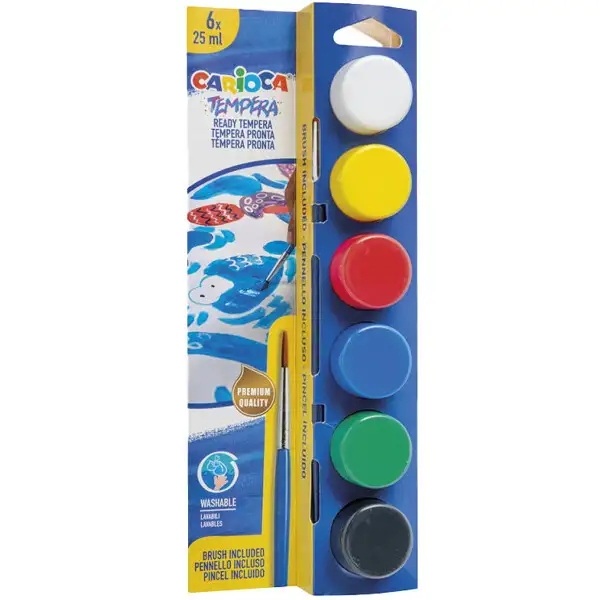 Carioca Temperamaling 6 x 25ml Klassiske