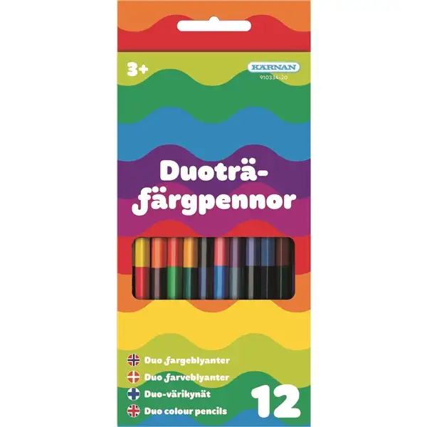 Duo-farveblyanter 12 stk.