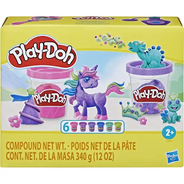 Play-Doh Glitter Samling 6-pakke