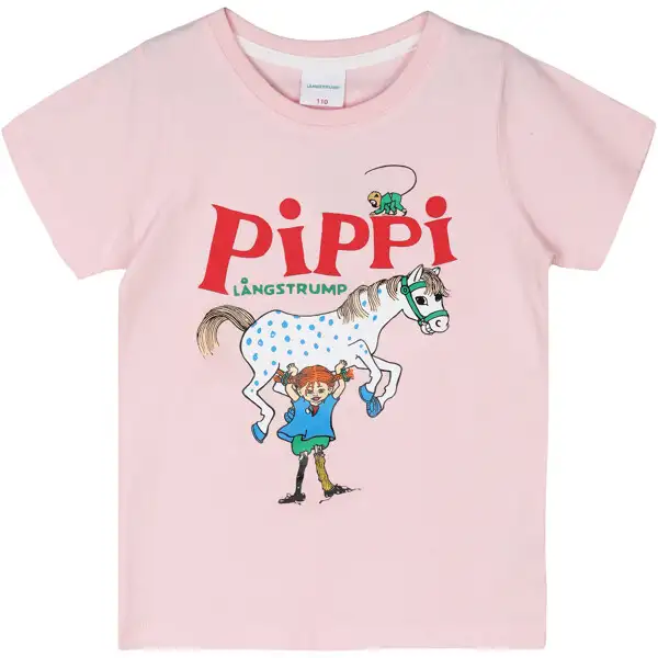 Pippi T-shirt Lyserød