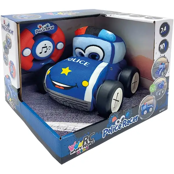 Police R/C Plys Bil Radiostyret 20 cm