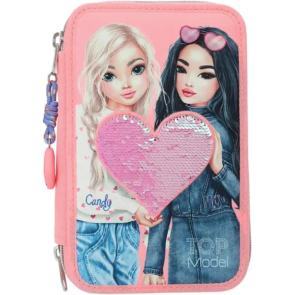 TOPModel Trippel penalhus med pailletter