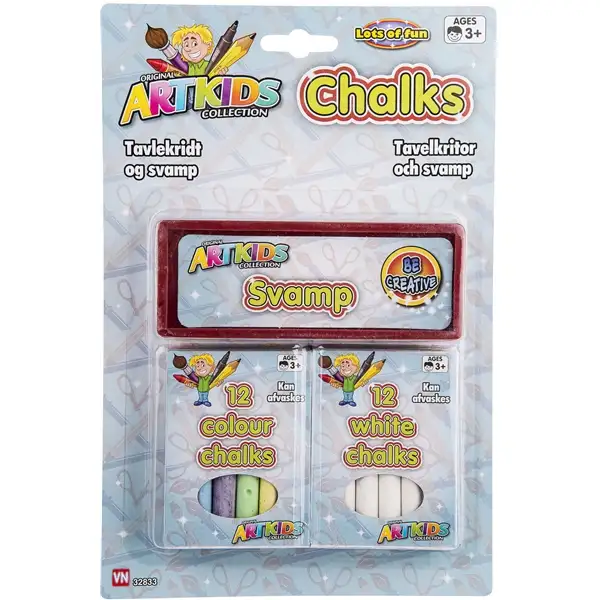 Artkids 2 x 12 Farveblyanter + Svamp