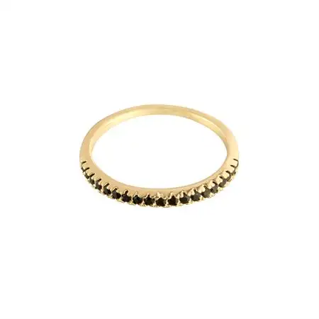 SOHO Joy Fingerring 16mm - Sort (U)