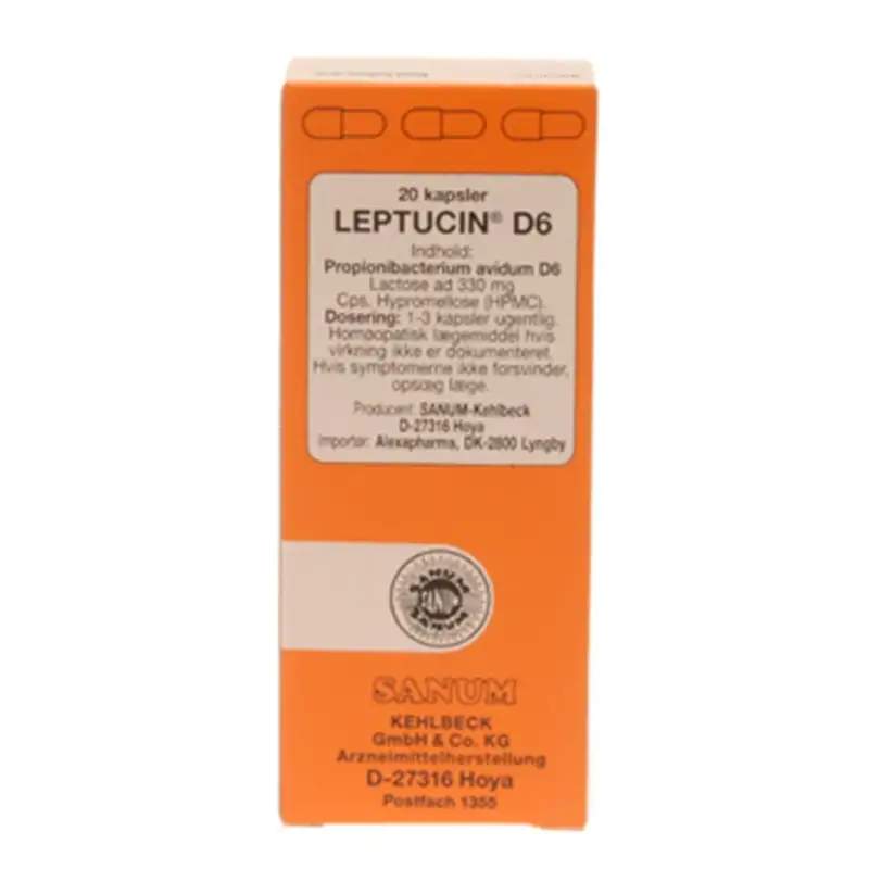 Leptucin D6 Kapsler 20 Kap.