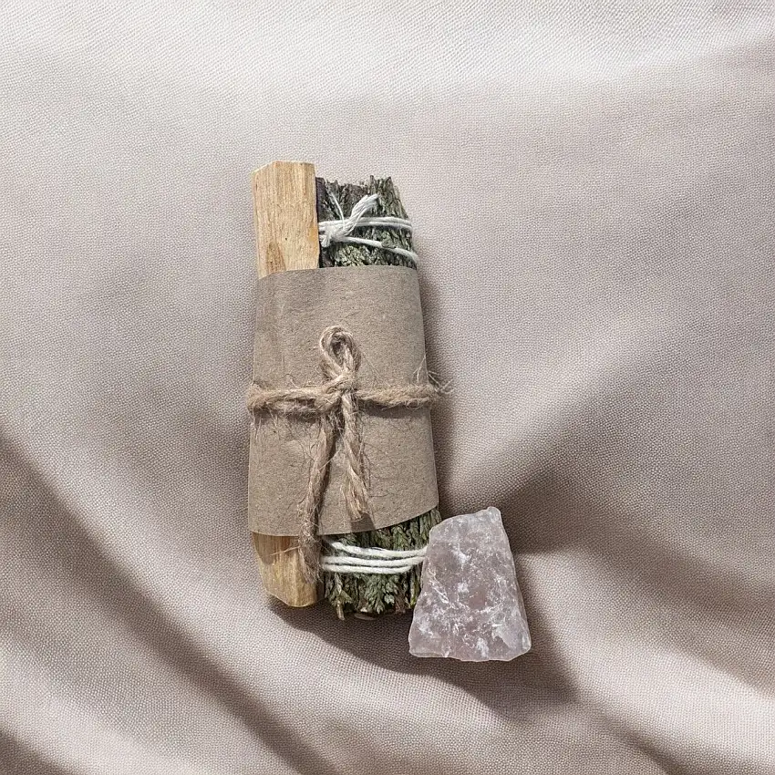 Natalie Maria Scandinavian - Palo Santo & Cedertræ - Energi med Rosa Kvarts