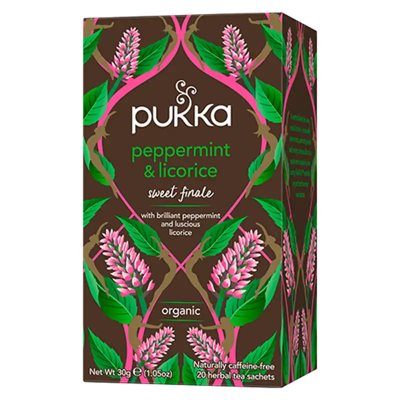Pukka Peppermint & Licorice Te Ø (20 breve)