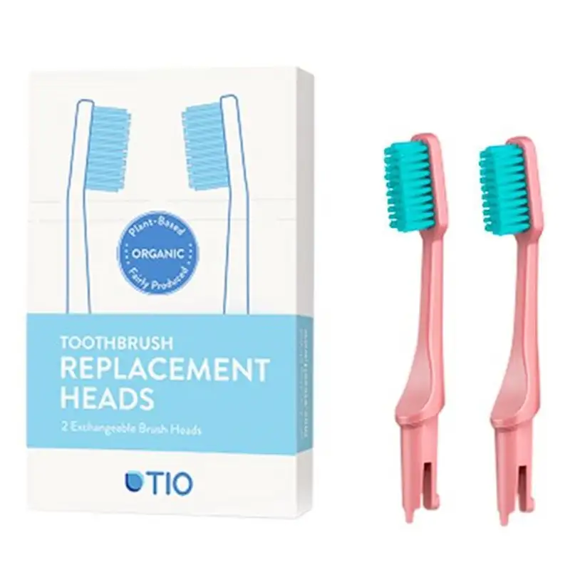 TIO Udskiftelige Tandbørstehoveder Lyserød (Soft 2 stk)