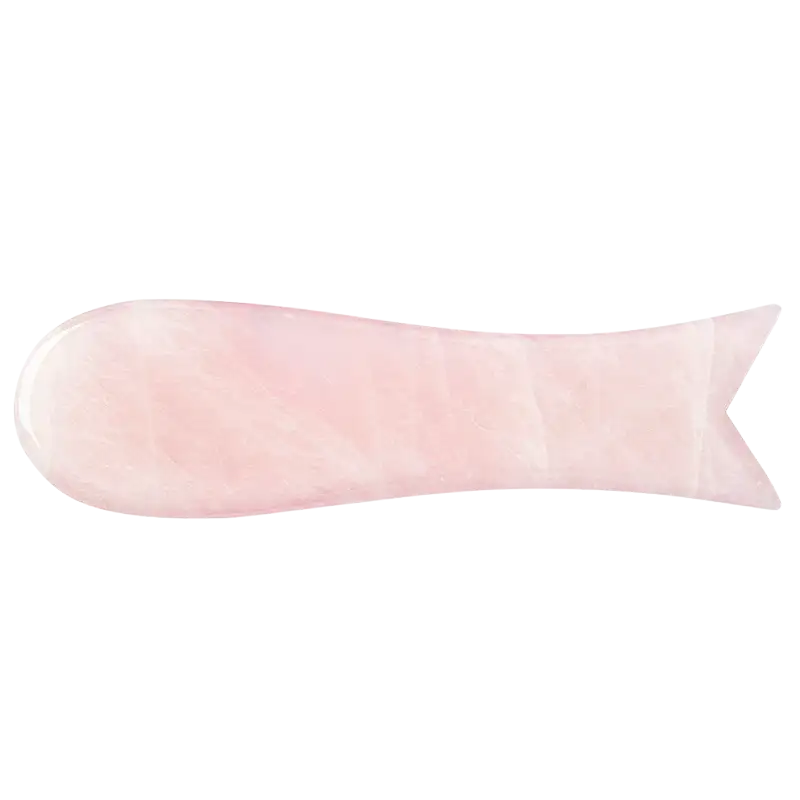 A Pure Mind Gua Sha Fish Rose Quartz (1 stk)