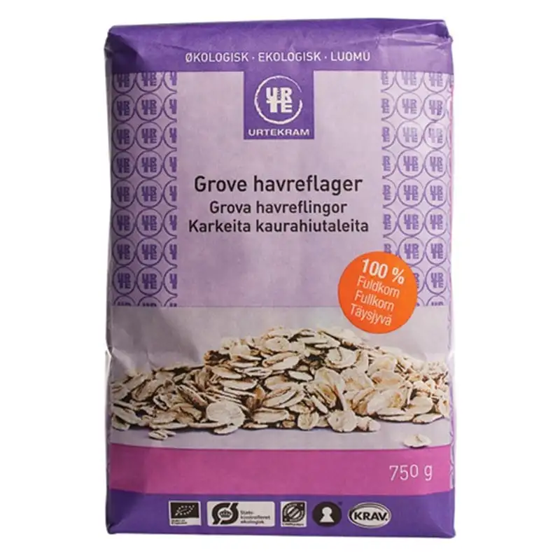 Urtekram Havreflager grove Ø 750 gr.