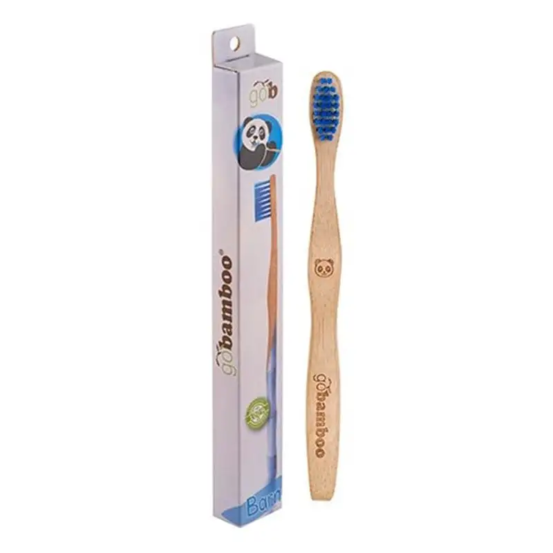 Go Bamboo Tandbørste Bambus Blå Børn