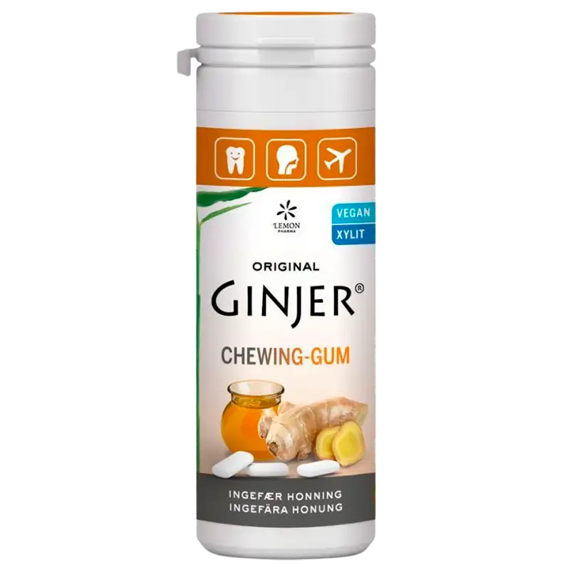 GINJER® Ingefær HONNING Tyggegummi