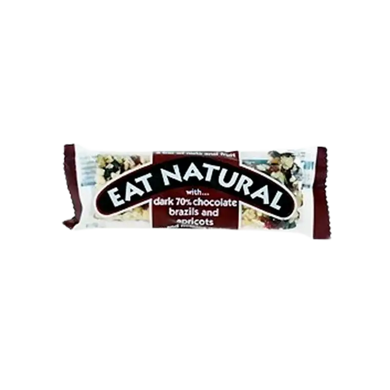 Eat Natural Mørk chokolade 70% brasil & abrikos bar