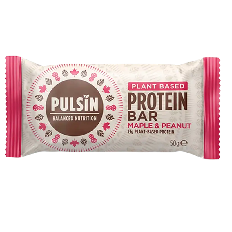 Pulsin Proteinbar Maple og Peanut (50 gr)