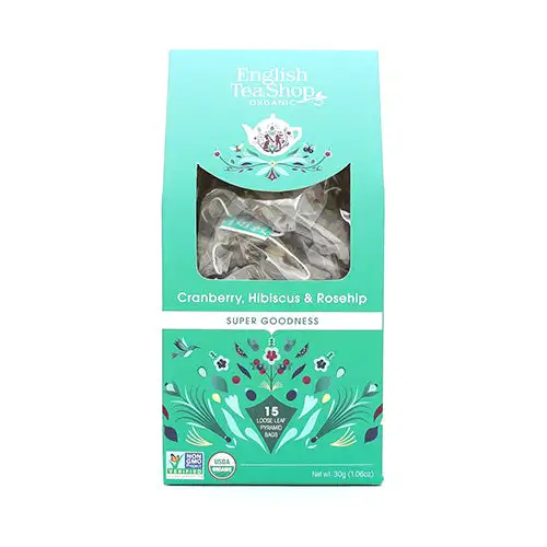 Cranberry, Hibiscus & Rosehip tea Økologisk | 15 br