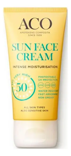ACO Sun Face Cream SPF50+ - 50 ml.