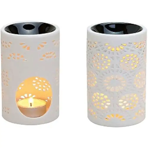 Duftlampe Kniplingemønster