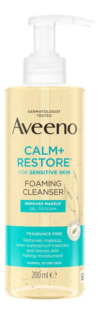 Aveeno Calm + Restore Foaming Cleanser - 200 ml.